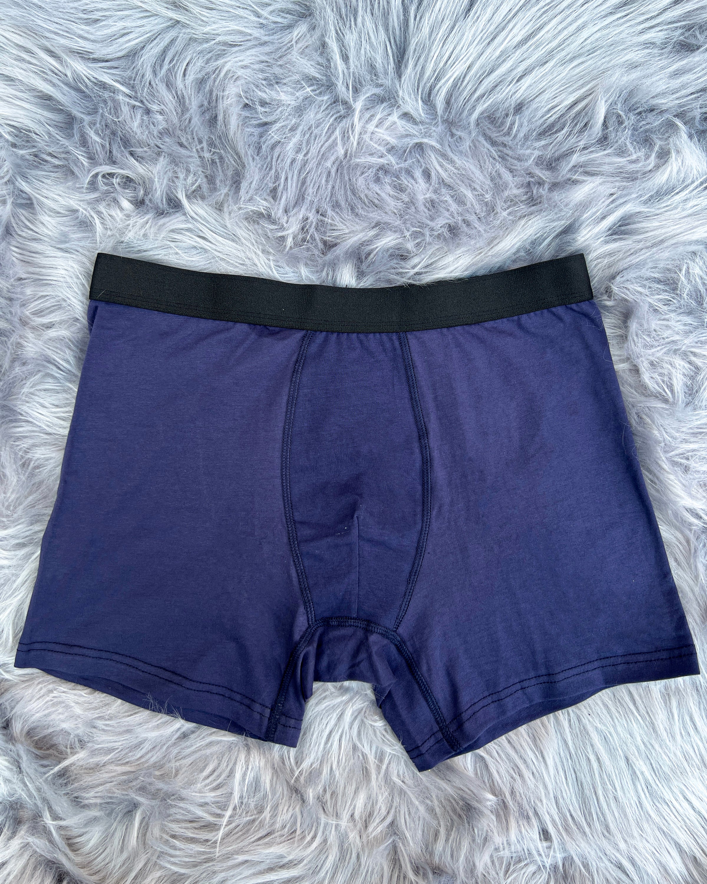 3 Pack Men Cotton Underwear Loose Mid-rise Boxer Briefs Breathable Comfort Panties Soft Skin-friendly Shorts